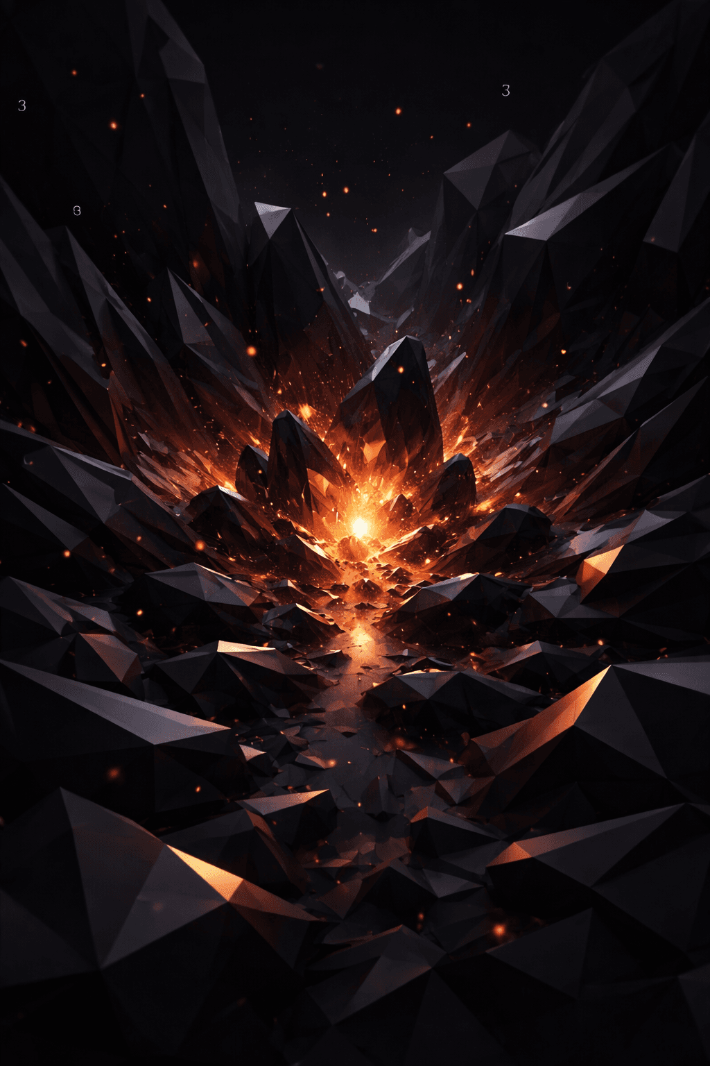 Abstract Mercury artwork